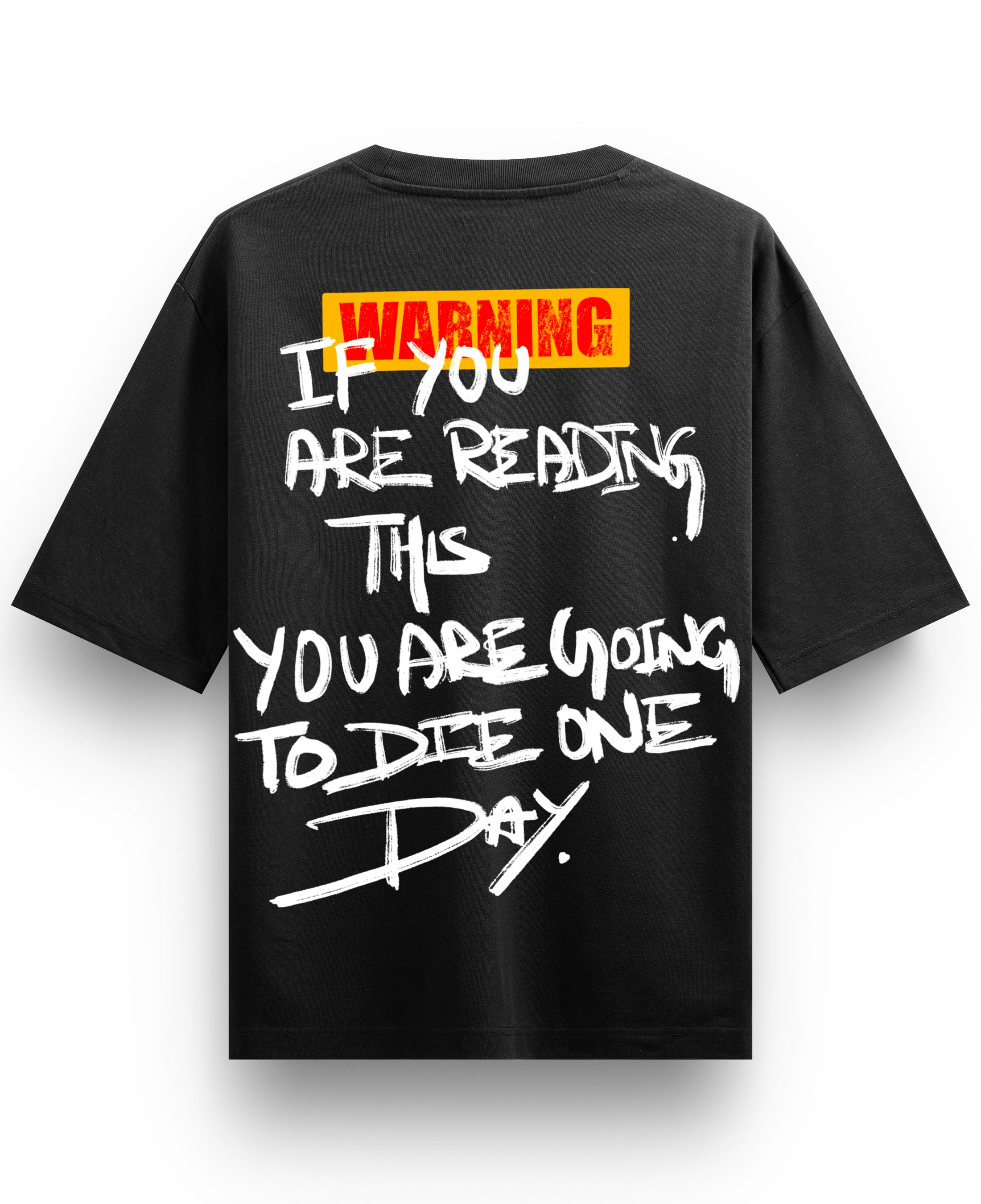 Black Oversized T-shirt Back Design